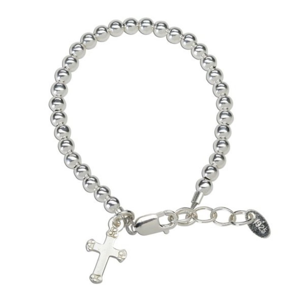 Sterling Silver Cross Bracelet